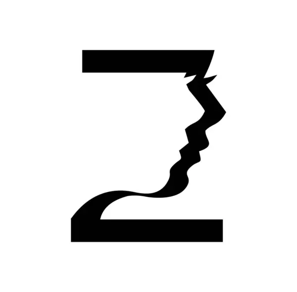 Векторная Иллюстрация Логотипа Женщин Буква — стоковый вектор