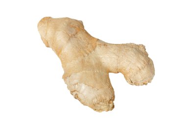 Zencefil kökü beyaz arkaplanda izole edilmiş. Zingiber, yakın çekim. Yüksek kalite fotoğraf