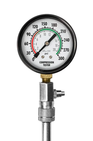 stock image Engine compression measurement. Measuring scale. A device for measuring the pressure in the system. High quality photo