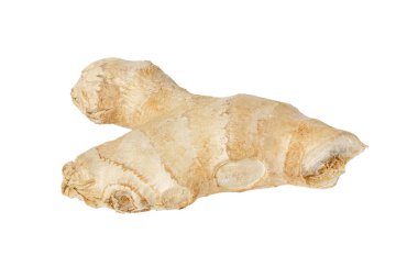 Zencefil kökü beyaz arkaplanda izole edilmiş. Zingiber, yakın çekim. Yüksek kalite fotoğraf