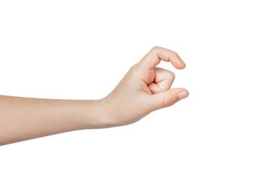 Büyüklük: Kavramsallaştırma ve İletişim Oranı ve Perspektifi İçin El Hareketleri. Yüksek kalite fotoğraf