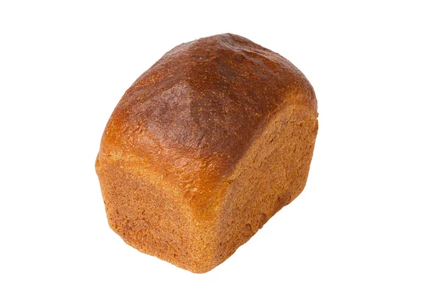 Brot Isoliert Auf Weißem Hintergrund Rechteckige Form Hochwertiges Foto — Stockfoto