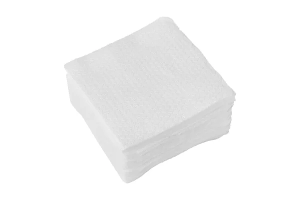 在白色背景上隔离的纸巾包 可处置的抹布 高质量的照片 — 图库照片