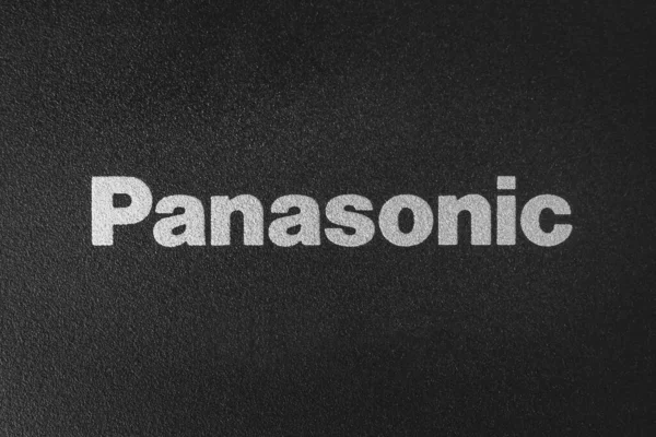 Ukraine Dnepr Czerwca 2023 Napis Panasonica Urządzeniu Logotyp Firmy Panasonic — Zdjęcie stockowe