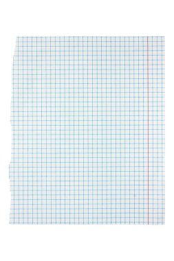 Karalanmış kağıt beyaz arkaplanda izole edilmiş. Yüksek kalite fotoğraf