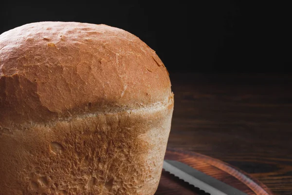 Dorfbrot Frisch Gebackenes Hausgemachtes Brot Hochwertiges Foto — Stockfoto