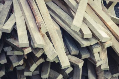 Çam ağacından kalaslar. Pano deposu. Yüksek kalite fotoğraf