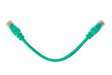 Beyaz arka planda izole edilmiş ethernet kablosu. Yüksek kalite fotoğraf