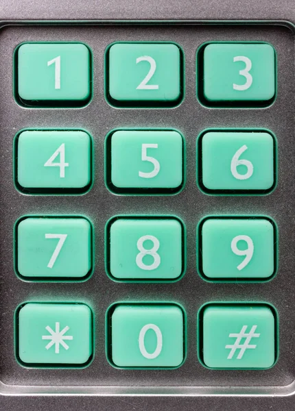 A close-up of the numeric keypad. . High quality photo