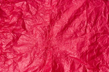 Buruşmuş kırmızı kağıt doku arka planı. Yaratıcı ve ticari projeler için mükemmel.