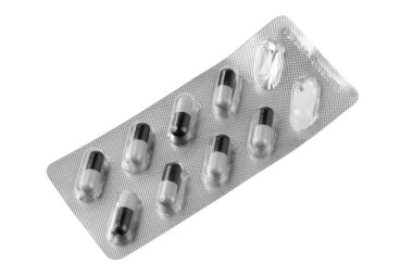 Boş yuvaları olan su toplayıcı kapsül paketi. Yaratıcı ya da profesyonel projeler için harika