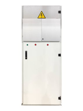 Yüksek voltajlı elektrik kabini, endüstriyel ekipmanlar. Yaratıcı ve ticari kullanım için ideal