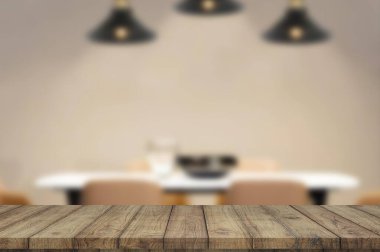 Boş ahşap masa. Geçmişi. ürün gösterimi için