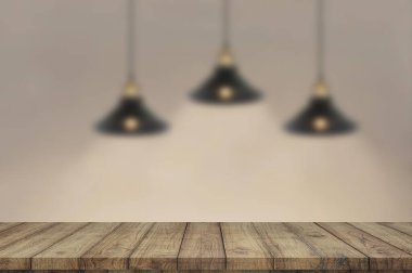 Boş ahşap masa. Geçmişi. ürün gösterimi için