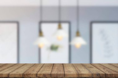 Boş ahşap masa. Geçmişi. ürün gösterimi için