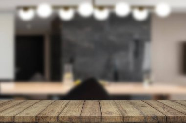 Boş ahşap masa. Geçmişi. ürün gösterimi için