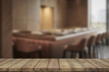 Boş ahşap masa. Geçmişi. ürün gösterimi için