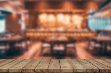 Boş ahşap masa. Geçmişi. ürün gösterimi için