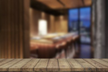 Boş ahşap masa. Geçmişi. ürün gösterimi için