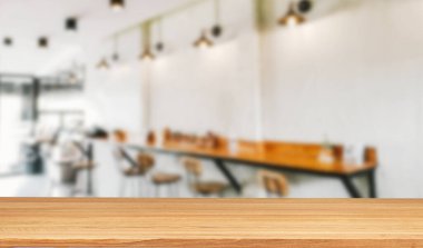 Boş ahşap masa. Geçmişi. ürün gösterimi için