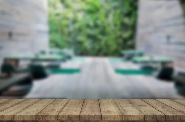 Boş ahşap masa. Geçmişi. ürün gösterimi için