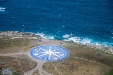 A Coruna şehrinin panoramik manzarası. İspanya 'nın kuzeybatısında büyük bir şehir, bir tatil köyü ve liman. Galiçya, İspanya