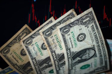 Amerikan doları nakit para banknotu 