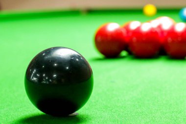 Yeşil Bilardo Masa üstüne snooker
