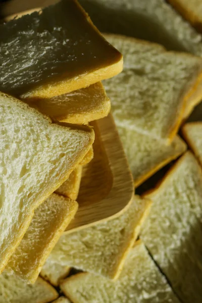 Крупный План Скользкий Белый Хлеб Пшеницы — стоковое фото