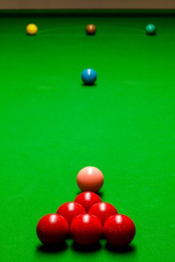Yeşil Bilardo Masa üstüne snooker