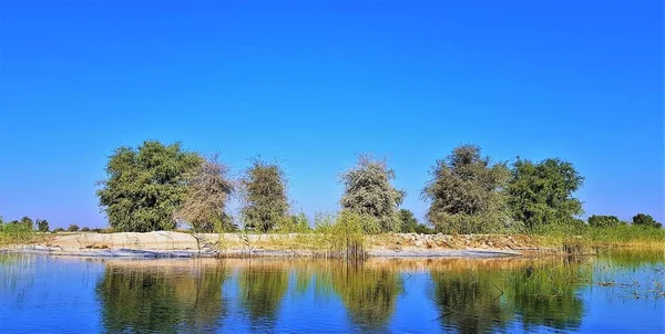 Scenic Beauty Blue Green Nature Qudrah Lake Dubai — Photo