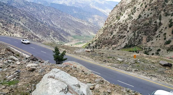 Paisaje Carretera Karakoram Desde Vista Superior Norte Pakistán — Foto de Stock