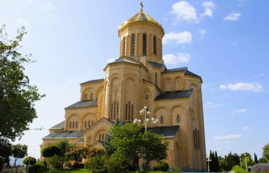 Tiflis Kutsal Üçlü Katedrali (Sameba), Tiflis, Gürcistan.