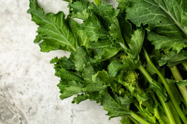 Fresh Rapini Also Called Broccoli Rabe Turnip Greens Brassica Prized — Stock Photo, Image