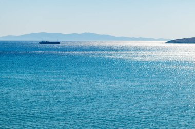 Kionia Sahili yüzme, Ege Denizi, Tinos, Yunanistan