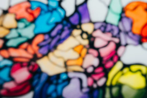 Πολύχρωμο Κοντινό Θολή Εικόνα Φόντου Νευρογραφικό Σχέδιο Χαρτί Χρωματιστά Μολύβια — Φωτογραφία Αρχείου