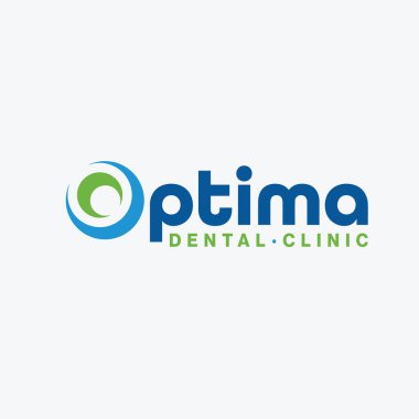 Optimal O Letter Logo & Dental Logotype Design clipart