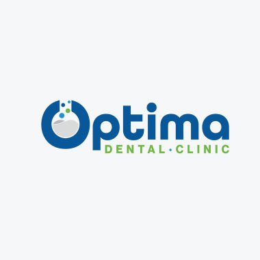 Optimal O Letter Logo & Dental Logotype Design clipart