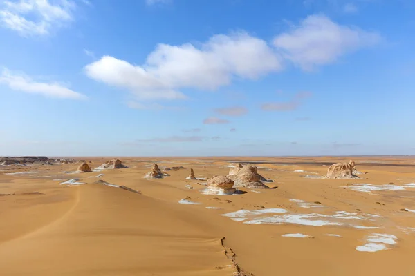 Nádherná Krajina Bílé Pouště Krásné Místo Jedinečném Egyptě — Stock fotografie