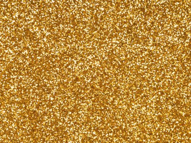 Gold glitter texture sparkling shiny wrapping paper background for Christmas, xmas, holiday seasonal wallpaper decoration, greeting, wedding invitation 3d card design element or other gift card
