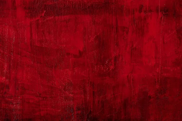 Attractive fantasy painting in dark red. Hand drawn oil or acrylic painting texture. New stylish abstract art background. Oil painting on canvas in contrast red tones. Fragment of red artwork