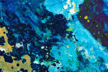 Yeni yaratıcı soyut resim arkaplanı yumuşak mavi renkte.