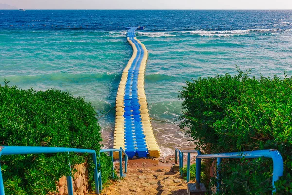 Sunny Resort Παραλία Την Ακτή Της Ερυθράς Θάλασσας Στο Σαρμ — Φωτογραφία Αρχείου