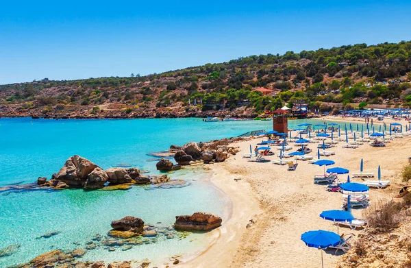 Nissi Beach Cavo Greco Ayia Napa Kıbrıs Adası Akdeniz Güzel — Stok fotoğraf