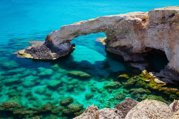 Beautiful Natural Rock Arch Ayia Napa Cavo Greco Protaras Cyprus — Stock Photo, Image