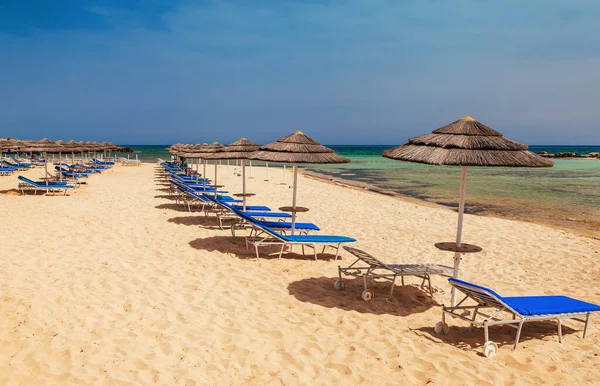 Praia Bonita Perto Nissi Cavo Greco Ayia Napa Ilha Chipre — Fotografia de Stock