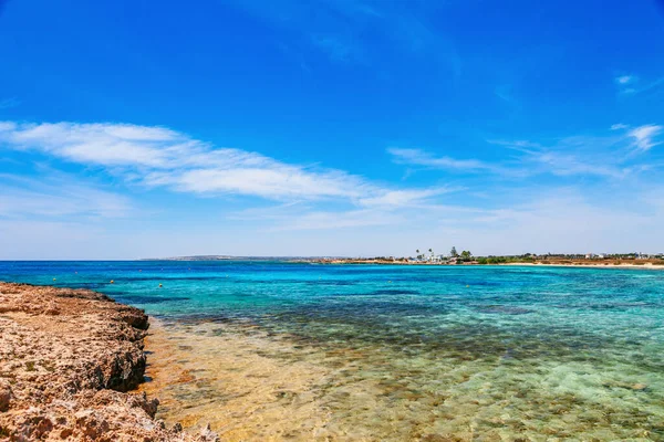 Beautiful Landscape Nissi Beach Cavo Greco Ayia Napa Cyprus Island — Stock Photo, Image