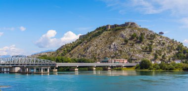 Shkodar city Rozafa Kalesi, Arnavutluk yakınındaki görüntülemek