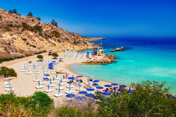 Nissi Beach Cavo Greco Ayia Napa Kıbrıs Adası Akdeniz Güzel — Stok fotoğraf