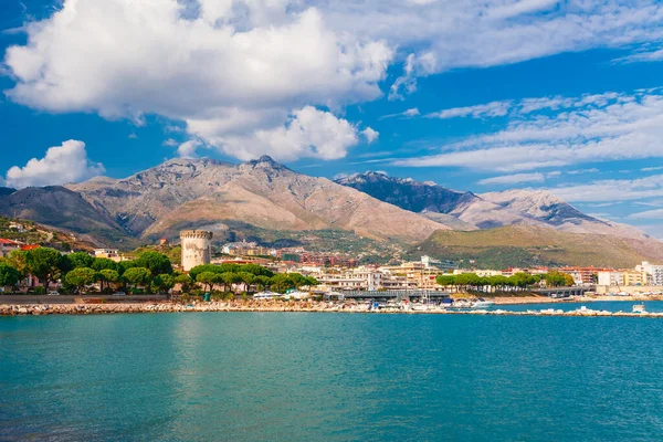 Panoramisch Zee Landschap Met Formia Lazio Italië Scenic Resort Town — Stockfoto